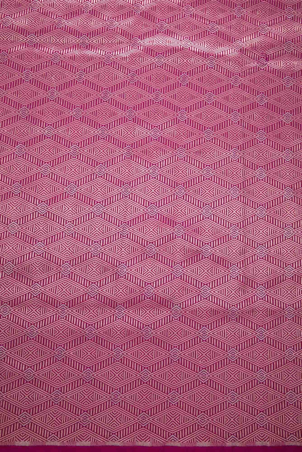 Magenta Banarasi Silk Dress Material