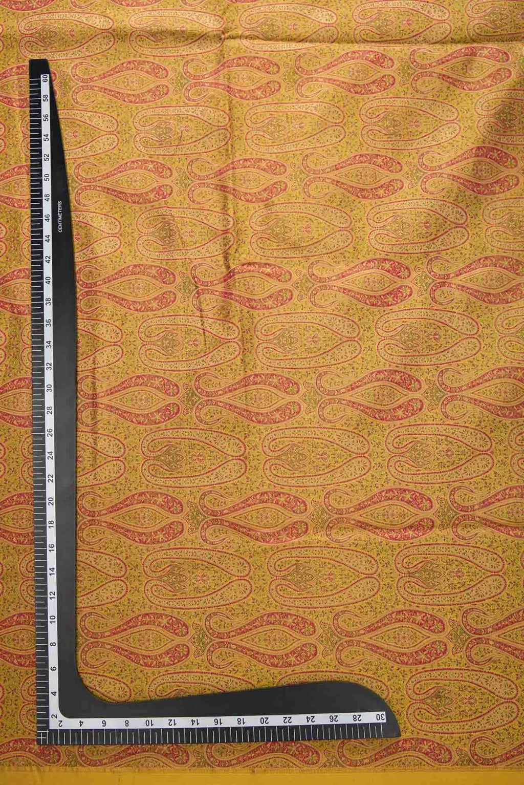 Mustard Banarasi Silk Dress Material
