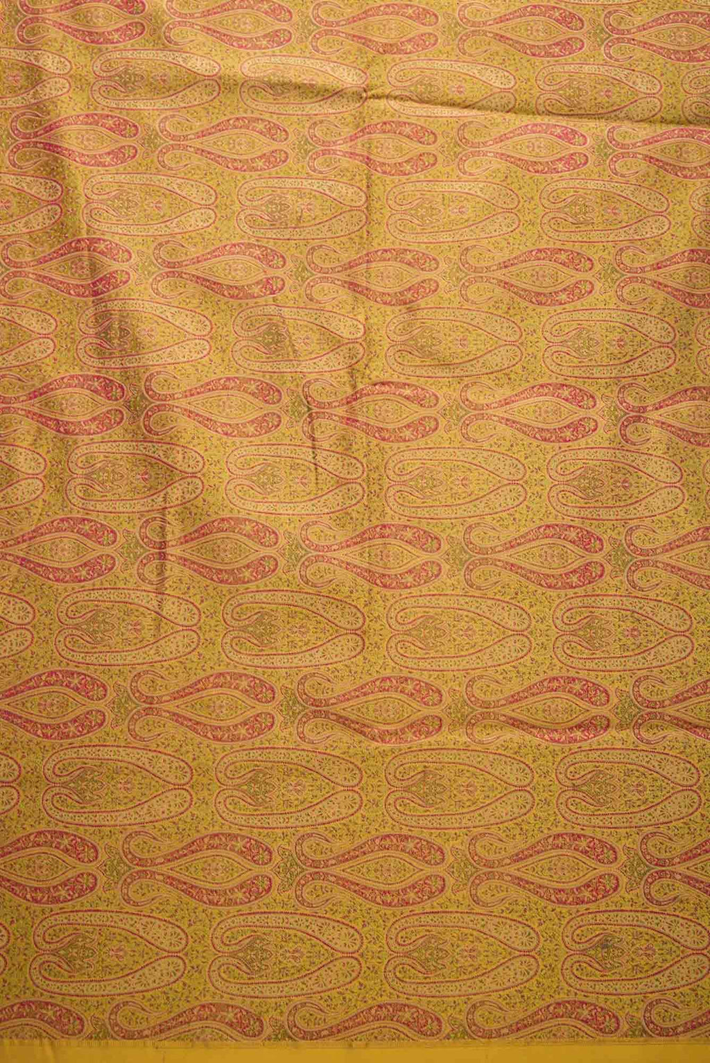 Mustard Banarasi Silk Dress Material