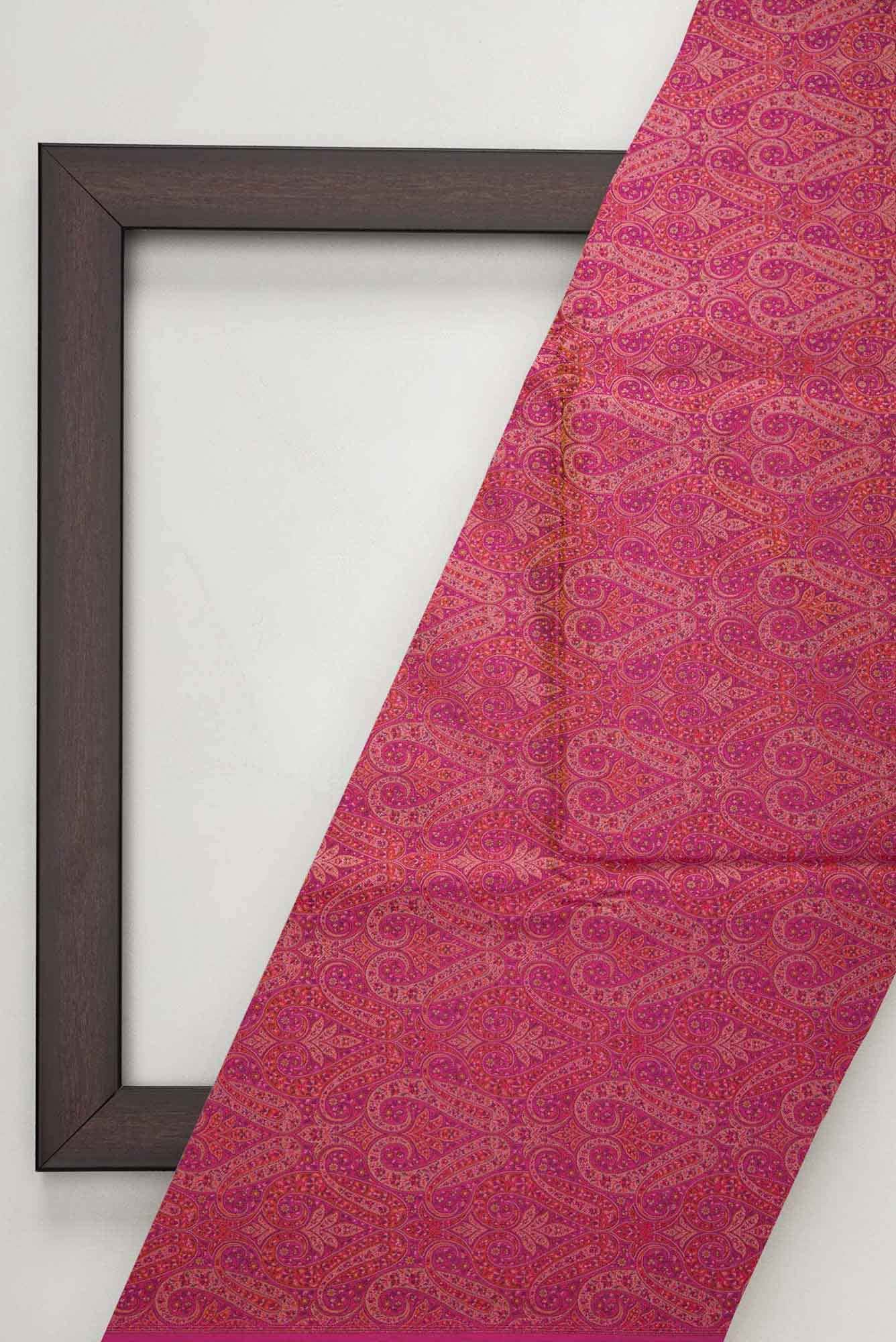 Pink Banarasi Silk Dress Material