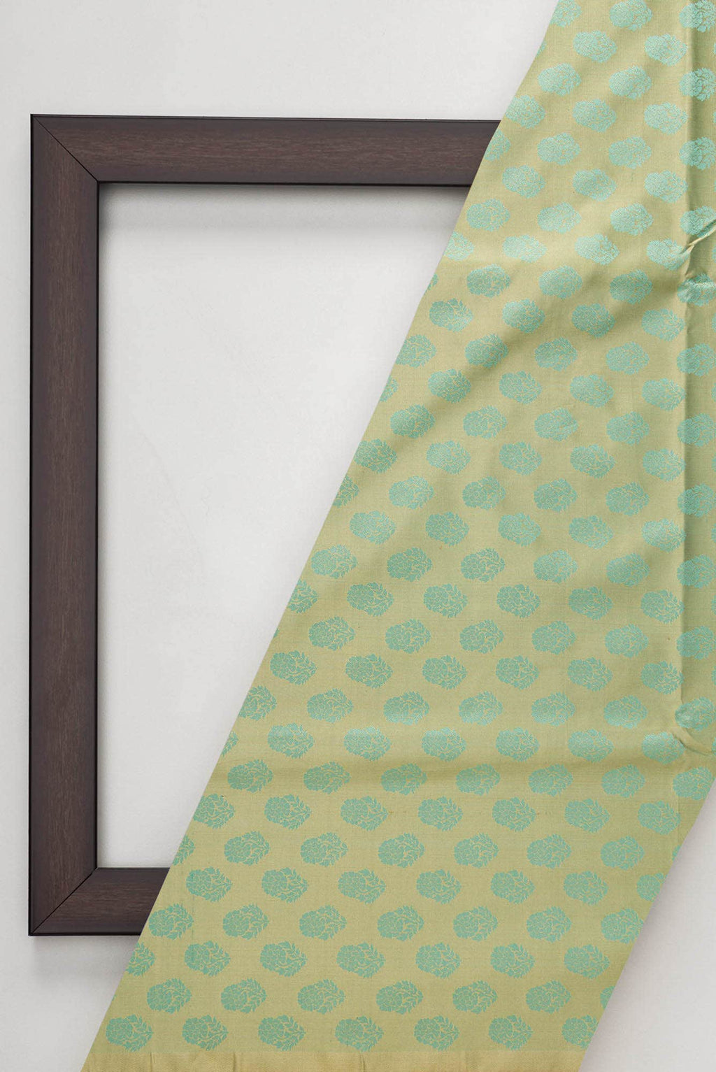 Pista Green Banarasi Silk Dress Material
