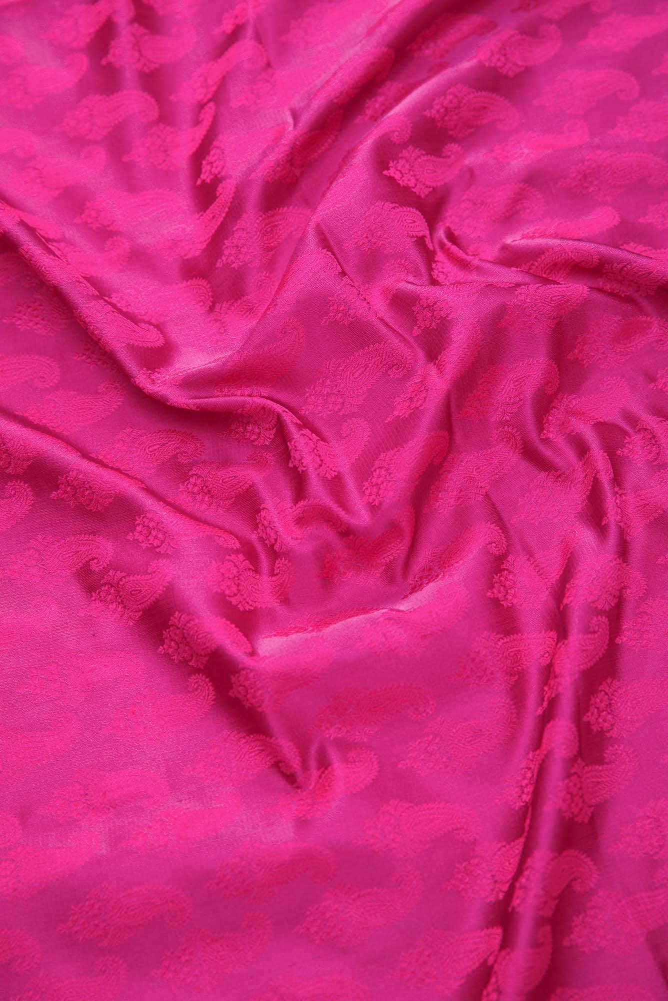 Pink Banarasi Silk Dress Material