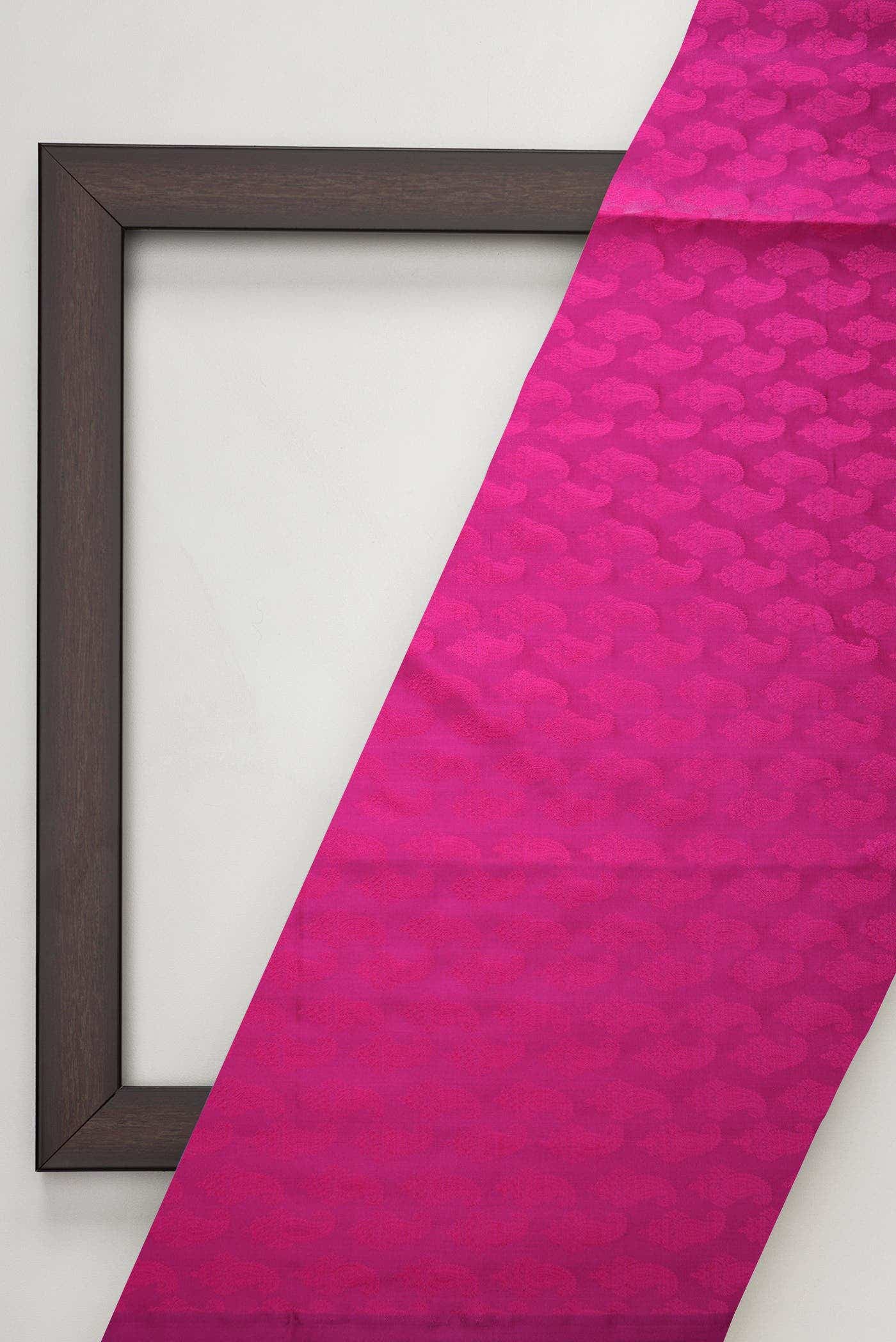 Pink Banarasi Silk Dress Material