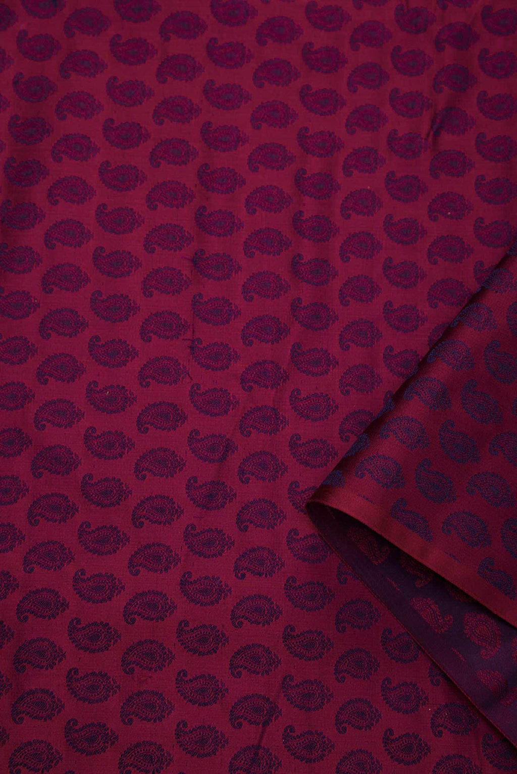 Maroon Banarasi Silk Dress Material