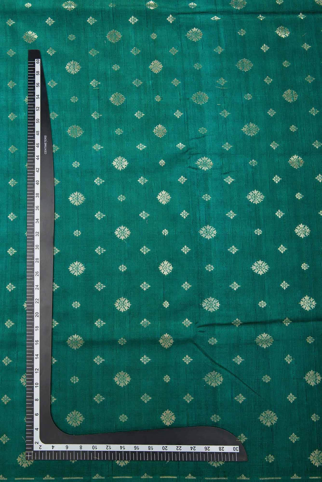 Green Raw Silk Dress Material