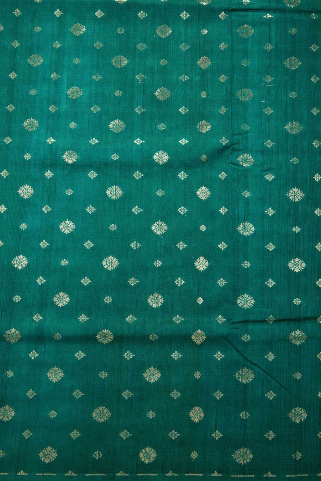 Green Raw Silk Dress Material