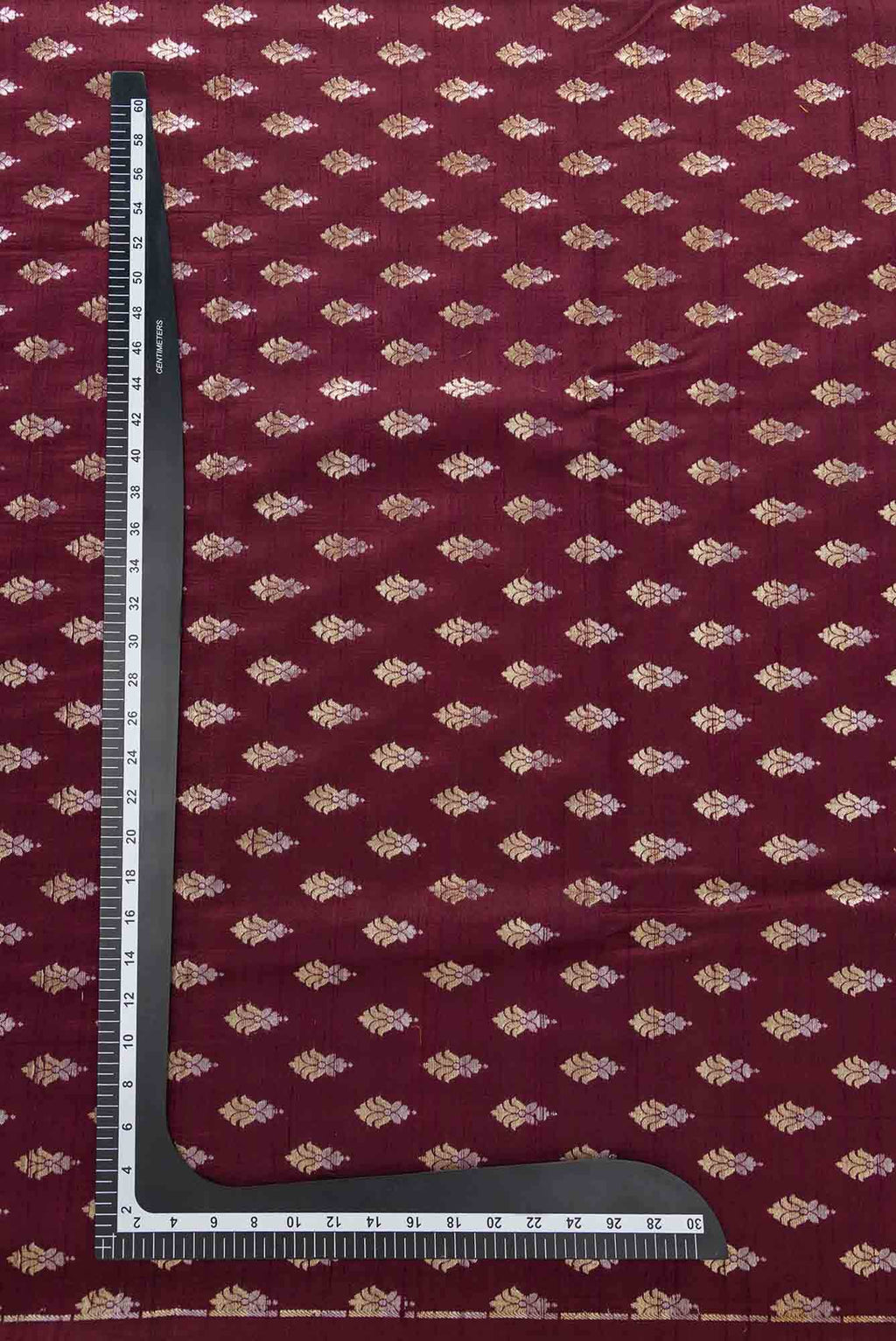 Maroon Raw Silk Dress Material