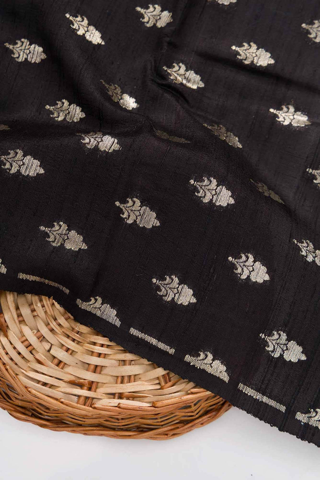 Coffee Brown Raw Silk Dress Material