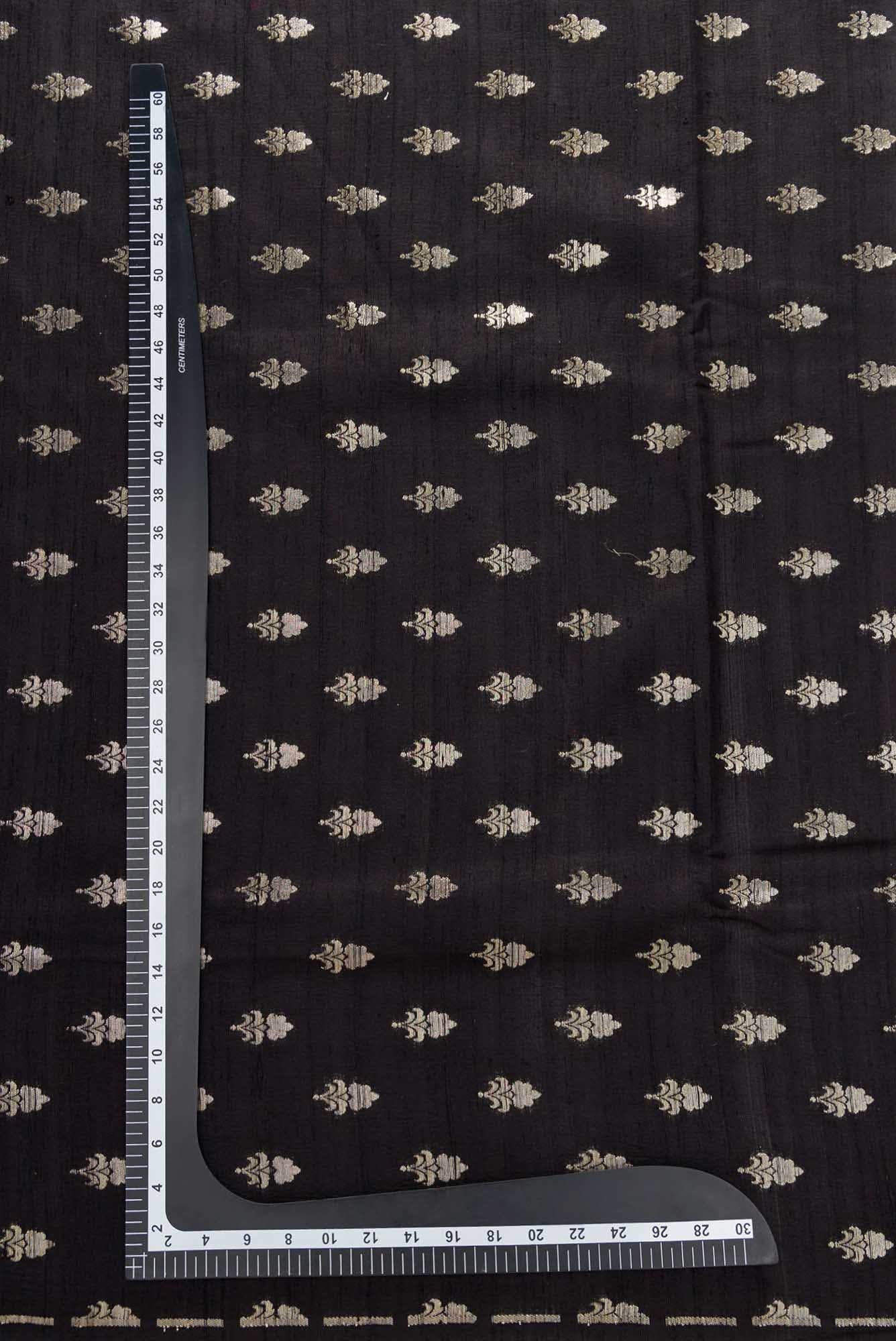 Coffee Brown Raw Silk Dress Material