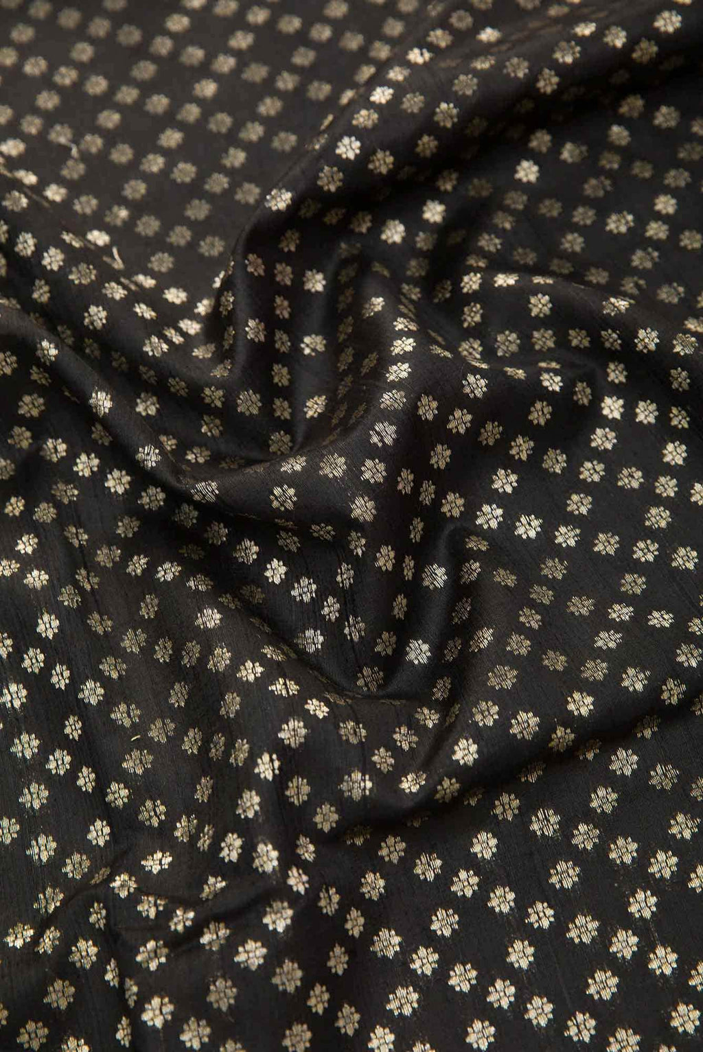 Black Raw Silk Dress Material