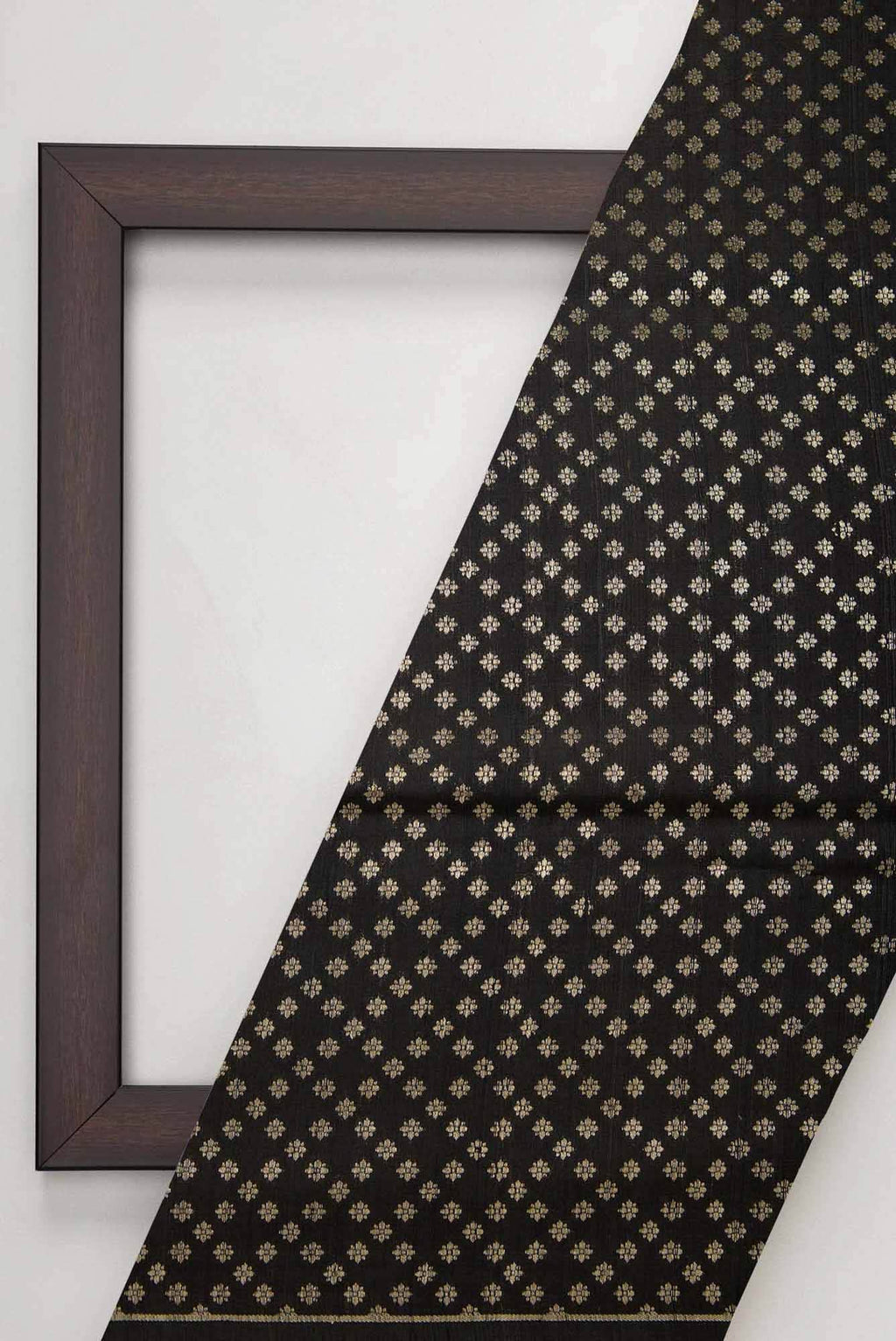 Black Raw Silk Dress Material
