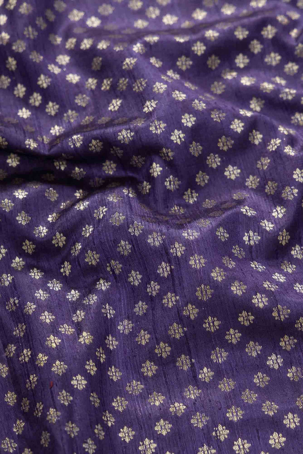 Navy Blue Raw Silk Dress Material