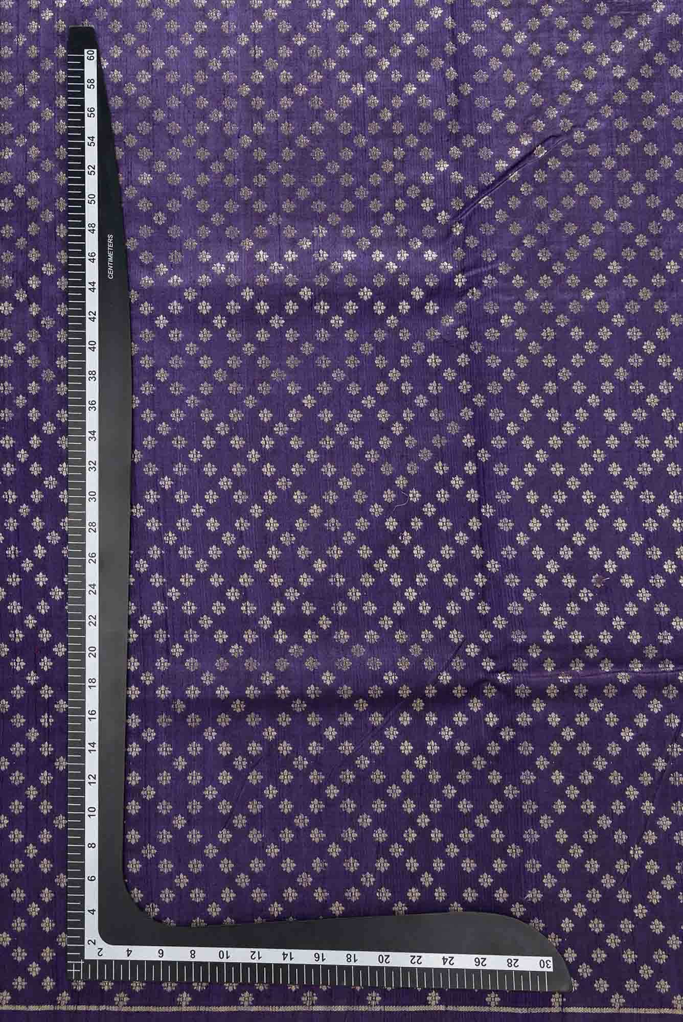 Navy Blue Raw Silk Dress Material