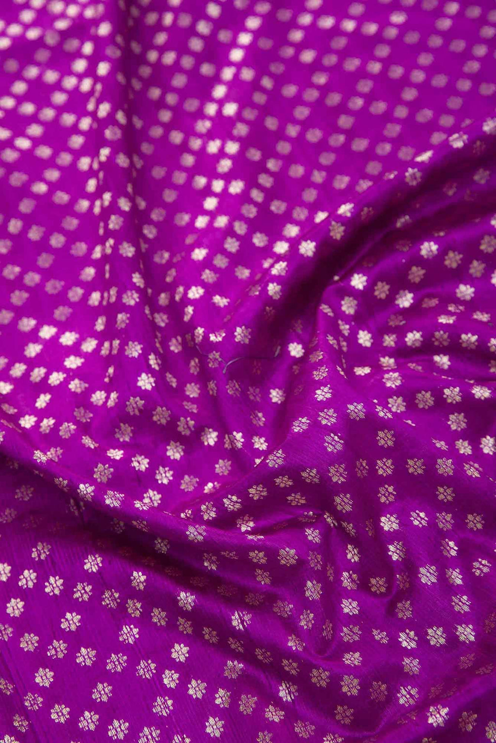Purple Raw Silk Dress Material