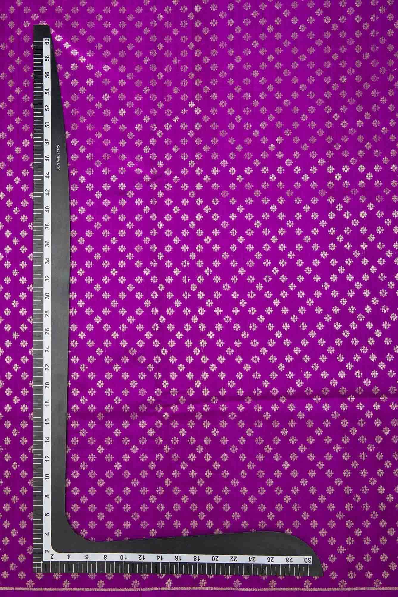 Purple Raw Silk Dress Material