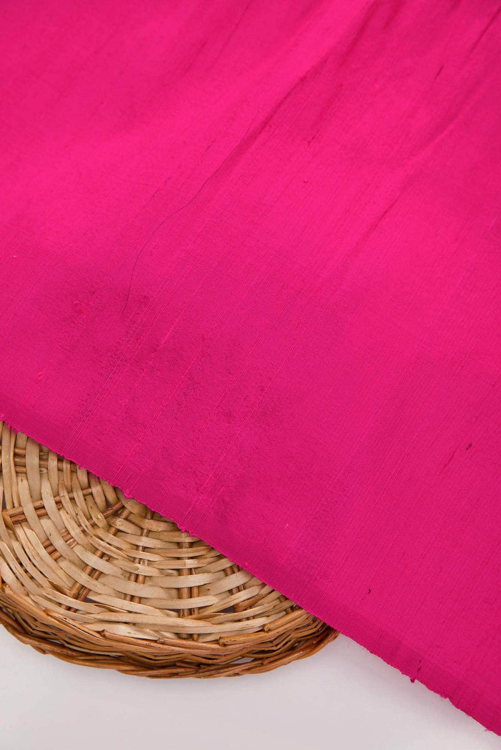 Dark Pink Raw Silk Dress Material