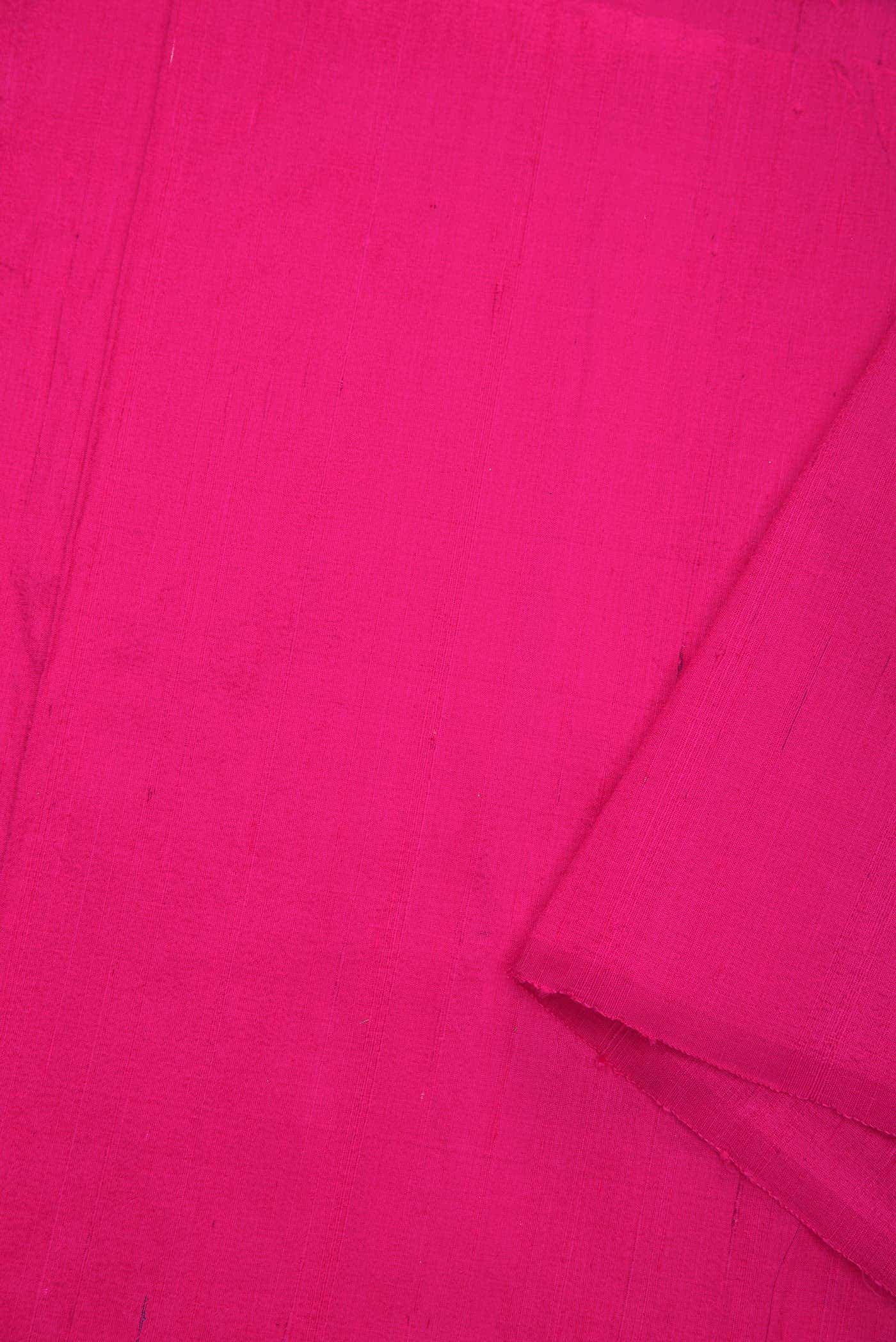 Dark Pink Raw Silk Dress Material