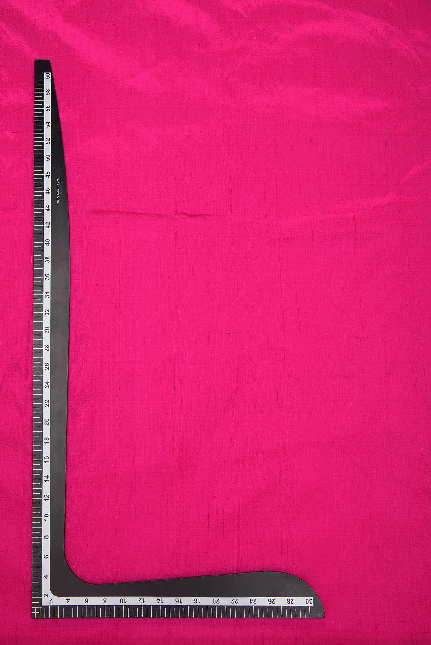 Dark Pink Raw Silk Dress Material
