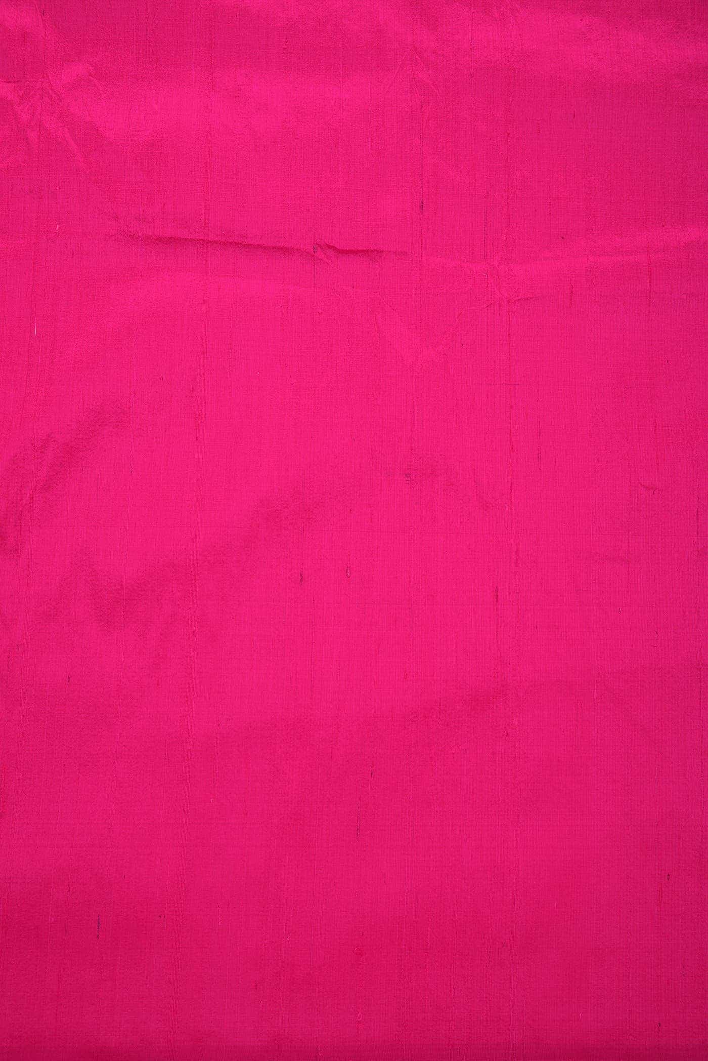 Dark Pink Raw Silk Dress Material