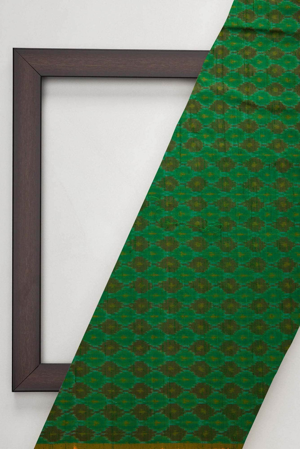 Green Raw Silk Dress Material