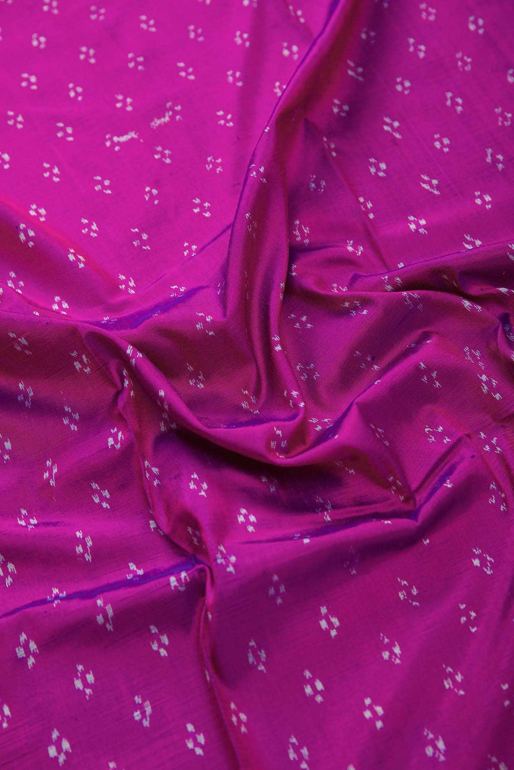 Purple Double Ikat Dress Material