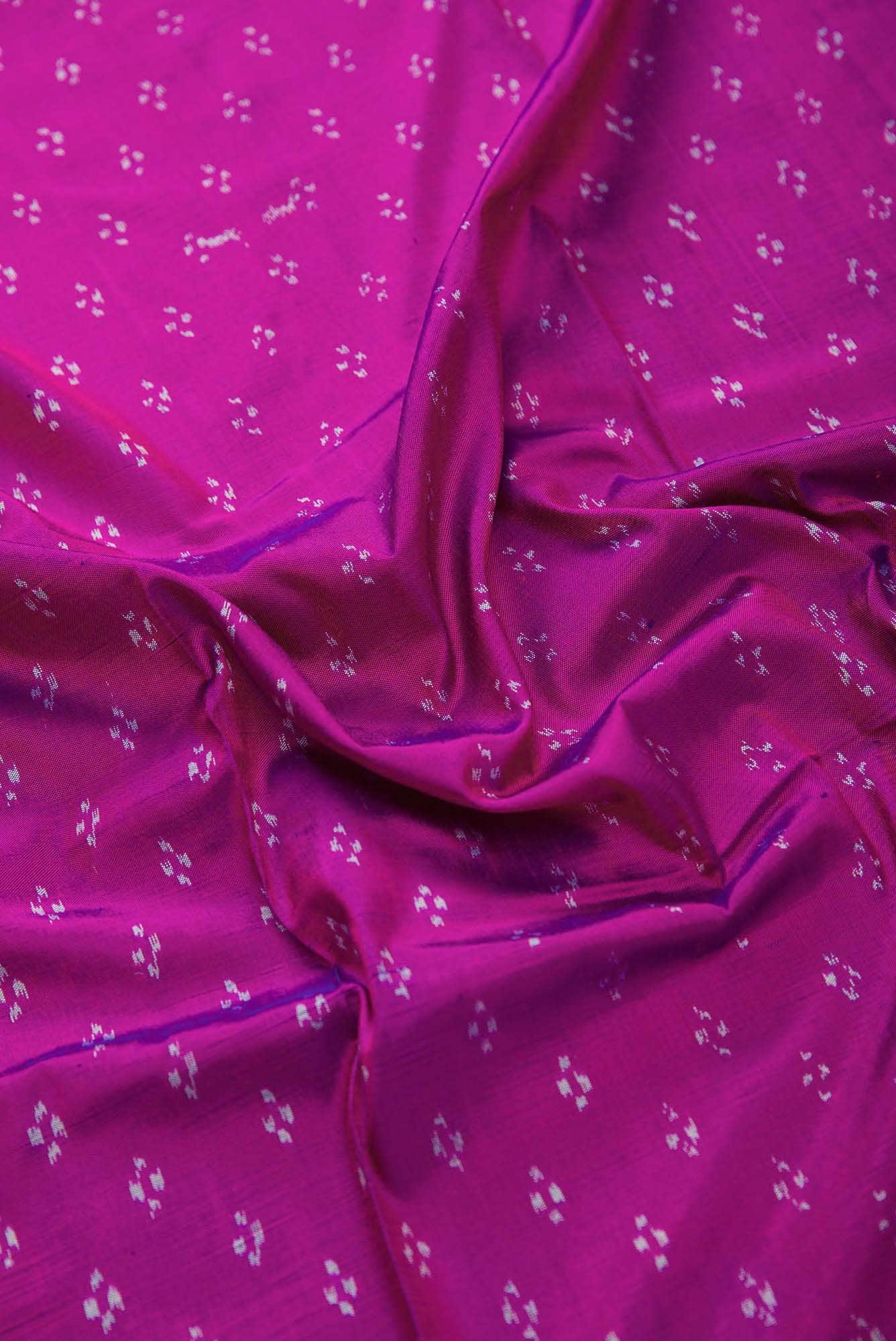 Purple Double Ikat Dress Material