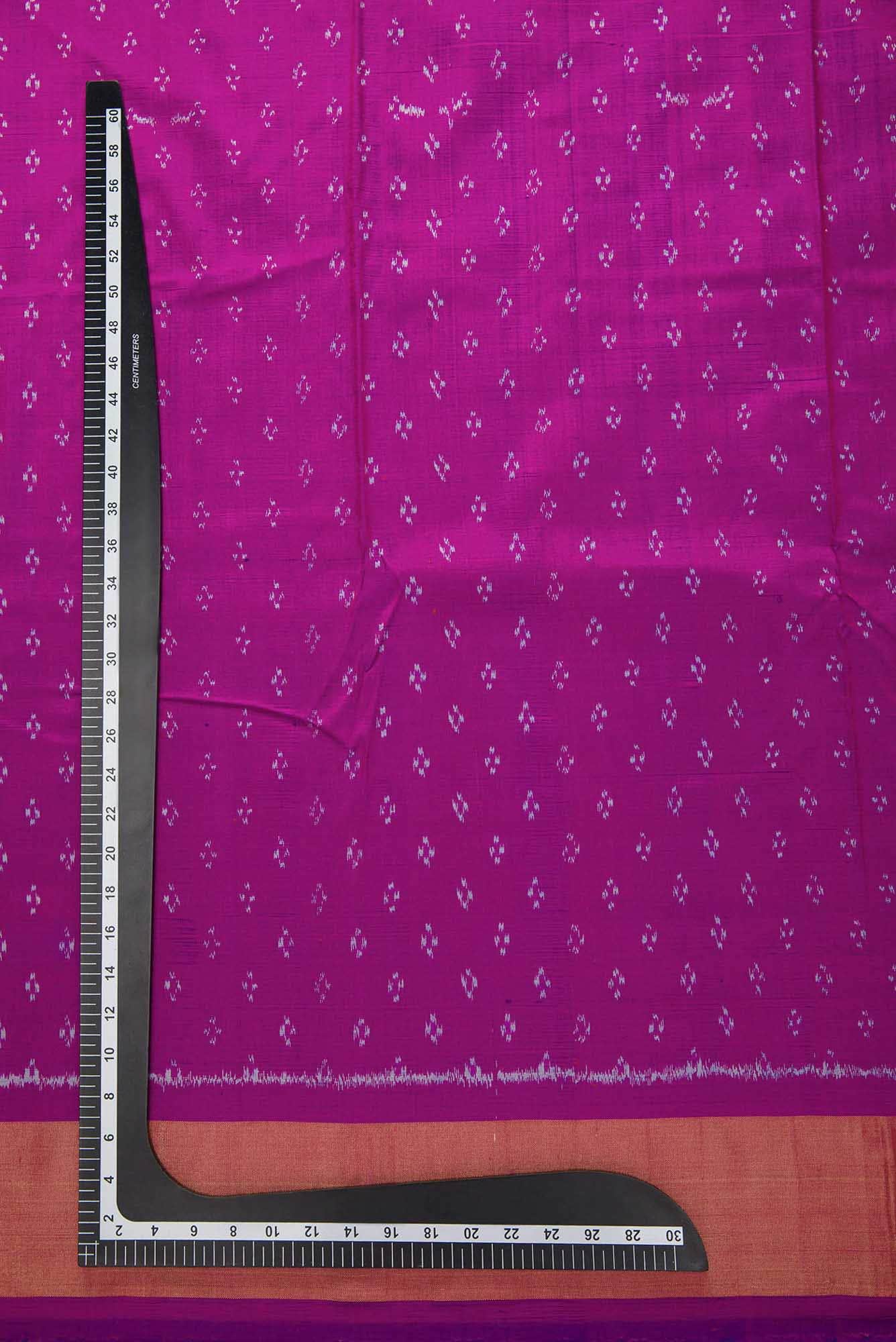 Purple Double Ikat Dress Material