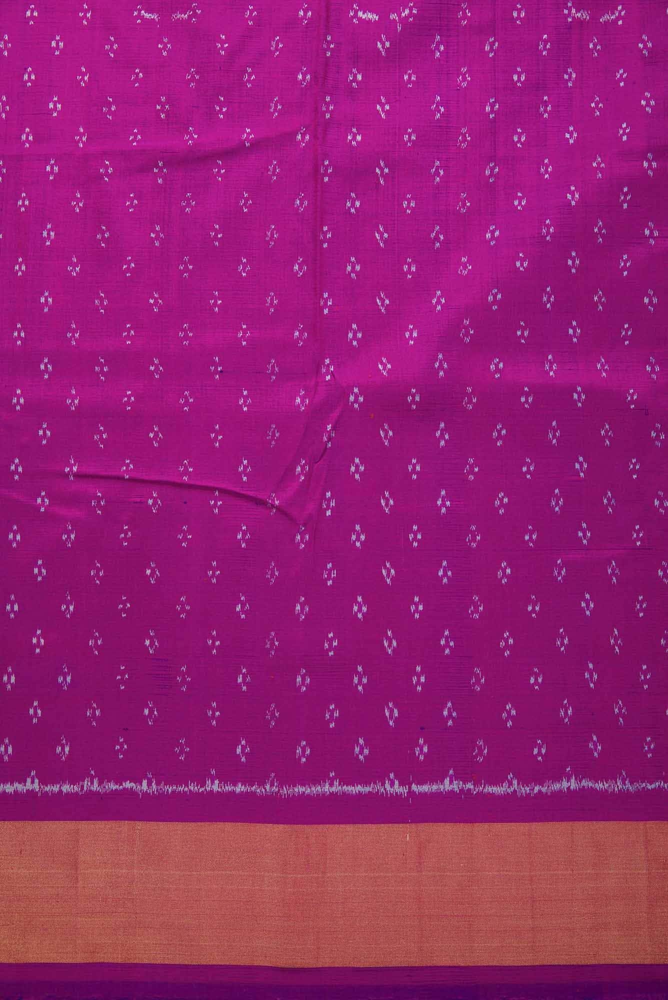 Purple Double Ikat Dress Material