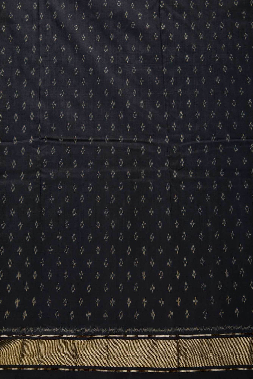 Black Double Ikat Dress Material