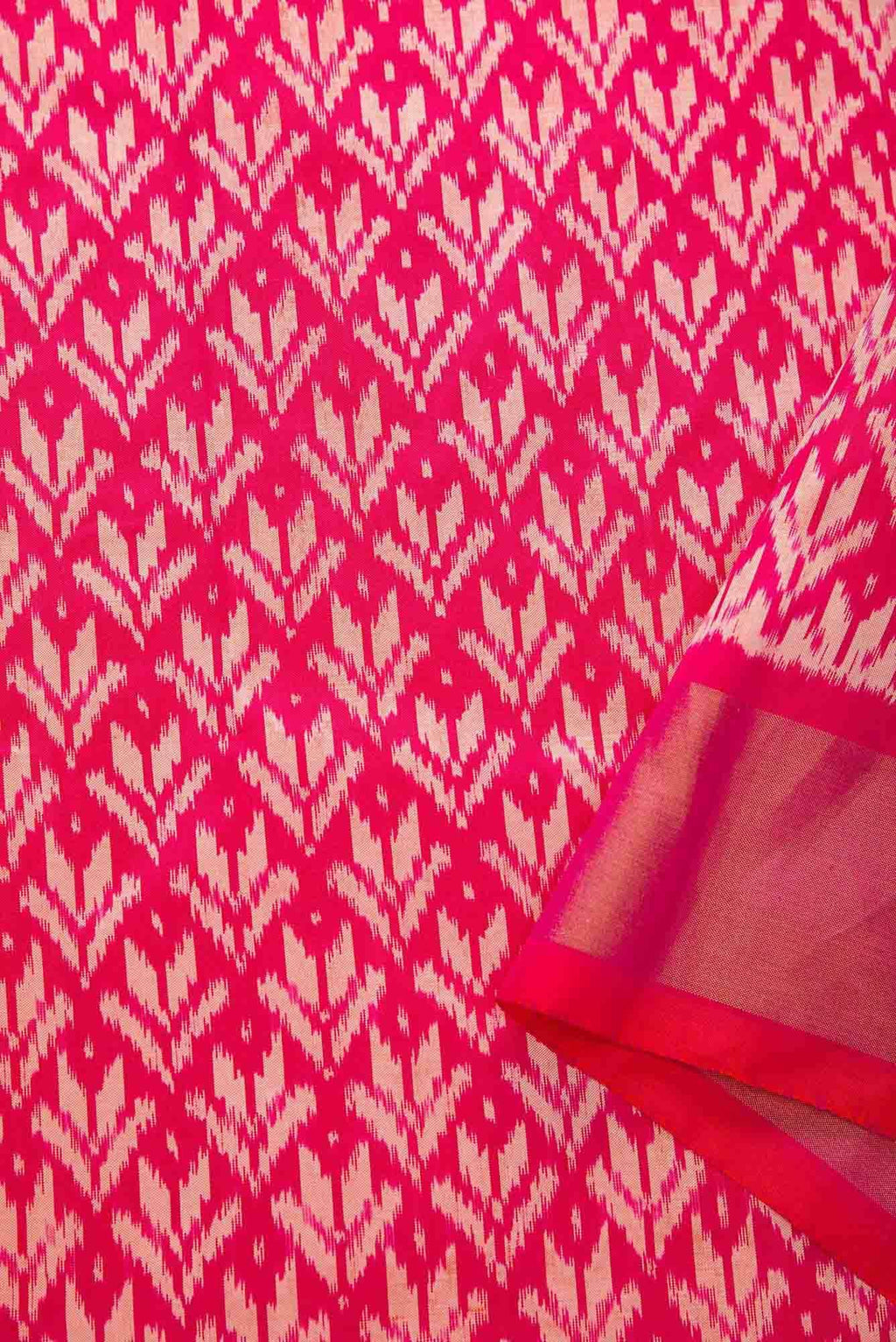 Pink Double Ikat Dress Material