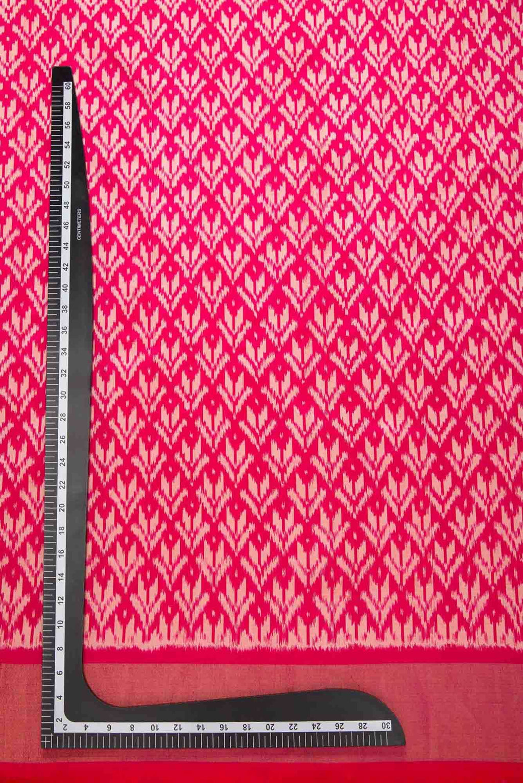 Pink Double Ikat Dress Material