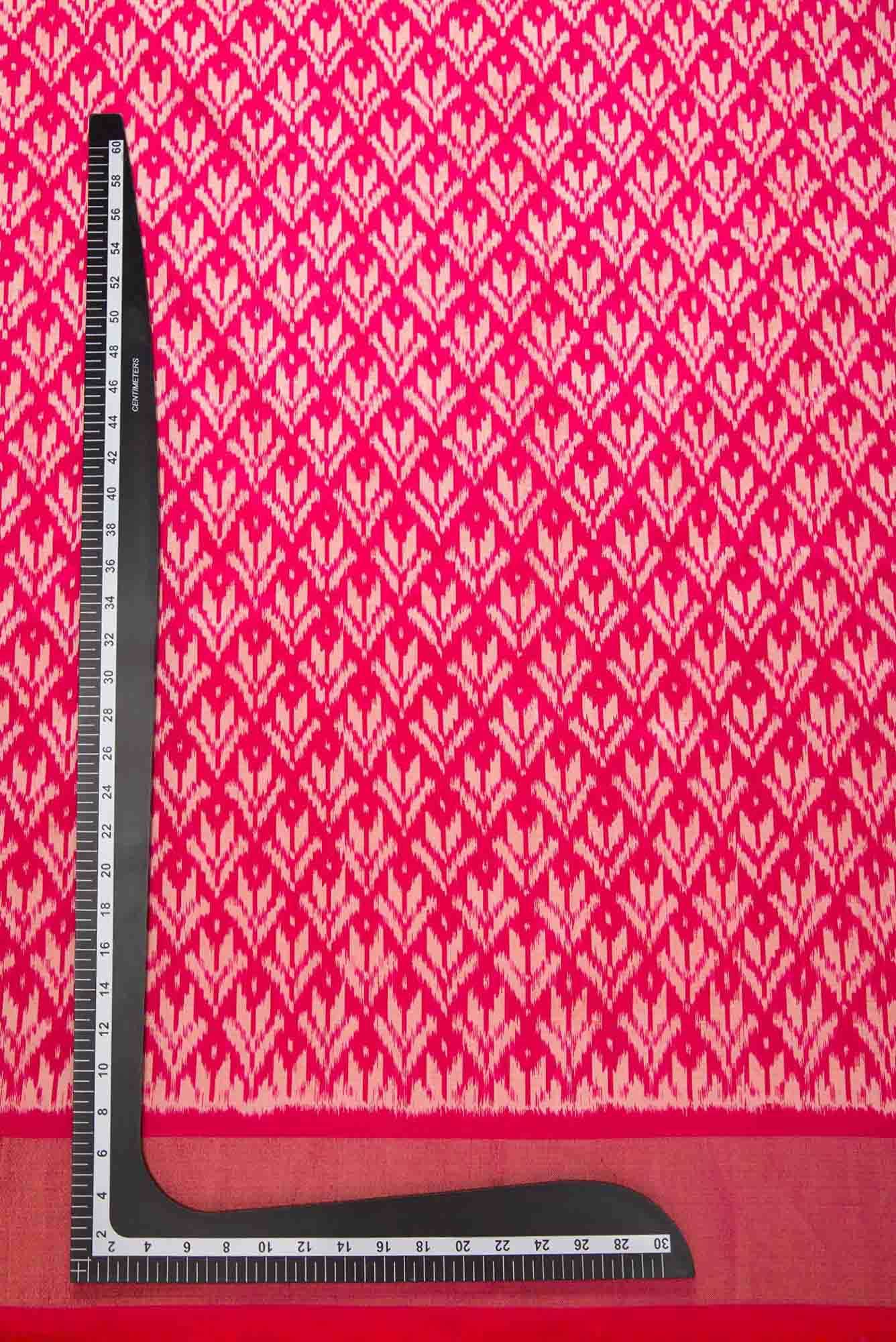 Pink Double Ikat Dress Material