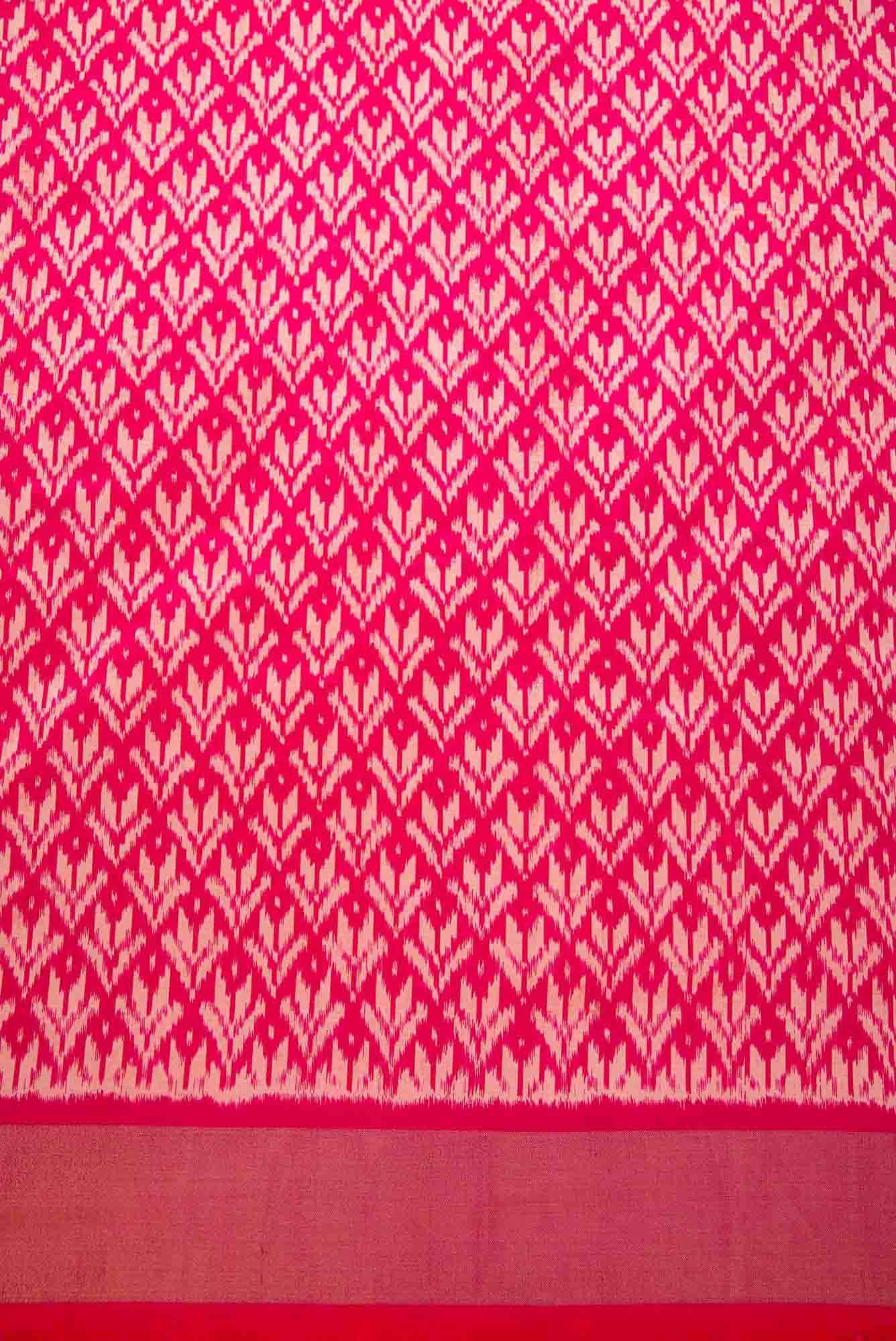 Pink Double Ikat Dress Material