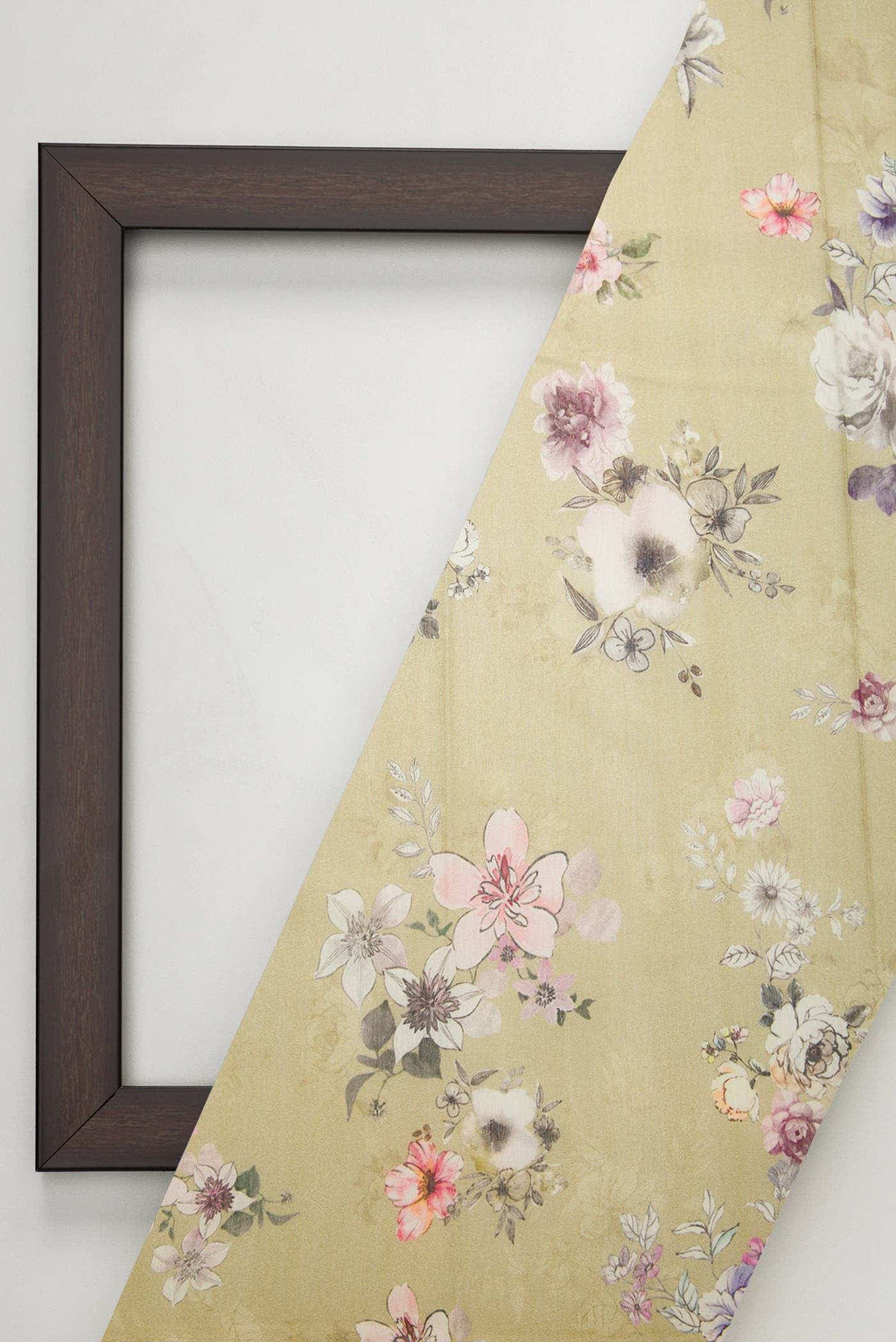Beige Chanderi Silk Dress Material