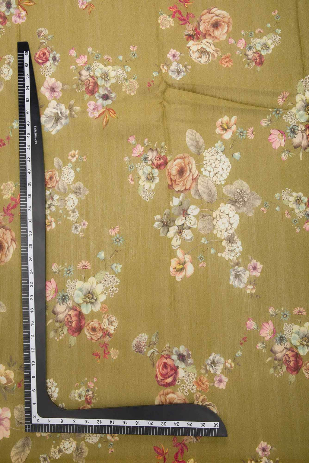 Mehandi Green Chanderi Silk Dress Material