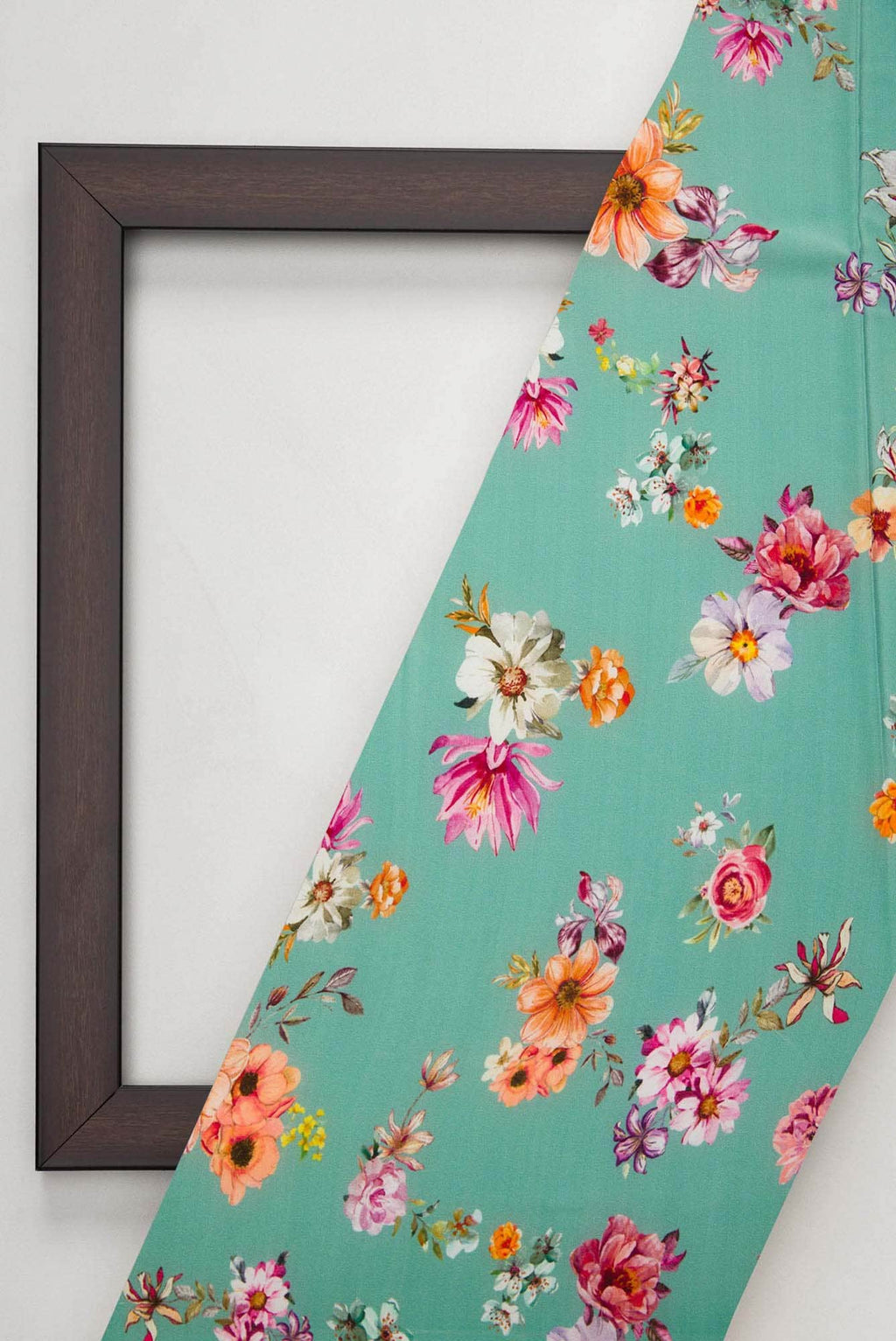 Sea Green Crepe Dress Material
