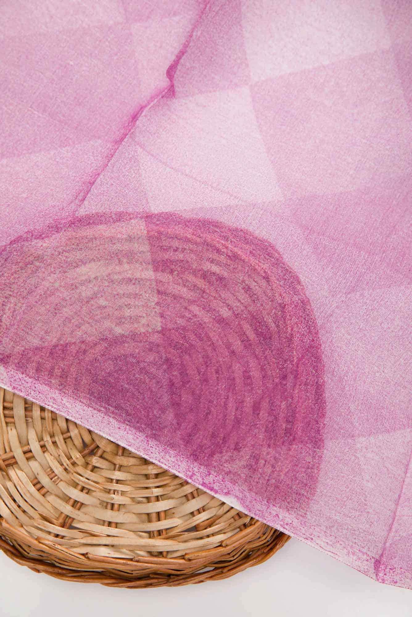 Lavender Chanderi Silk Dress Material