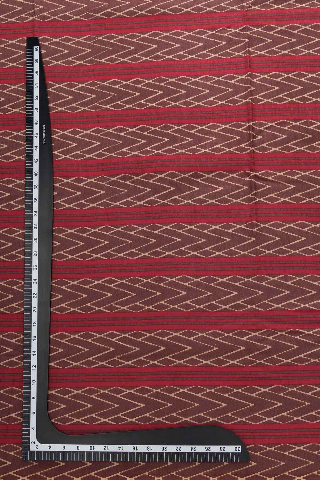 Brown Chanderi Silk Dress Material