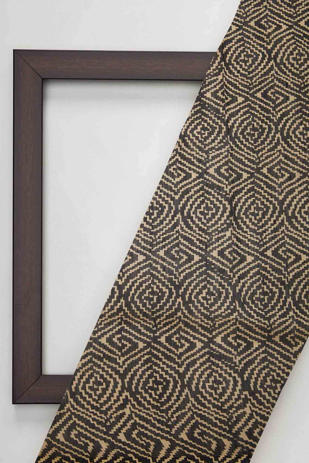 Black Tussar Silk Dress Material
