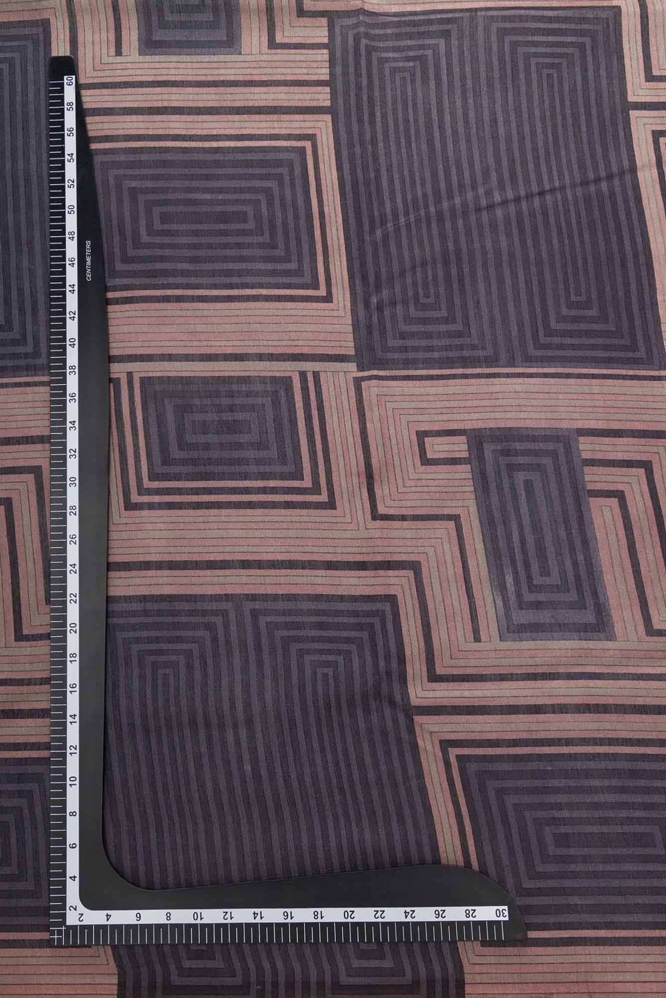 Grey Chanderi Silk Dress Material