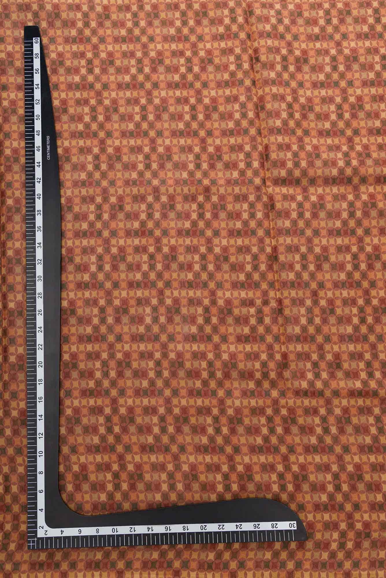 Mustard Chanderi Silk Dress Material