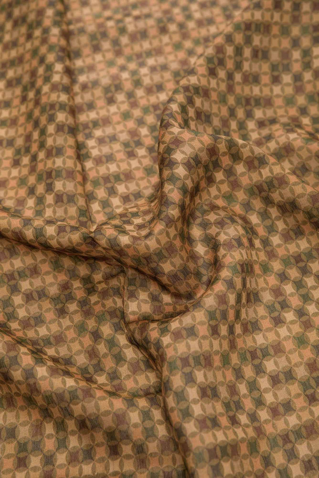 Mustard Tussar Silk Dress Material