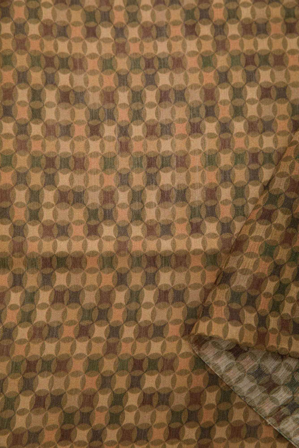 Mustard Tussar Silk Dress Material
