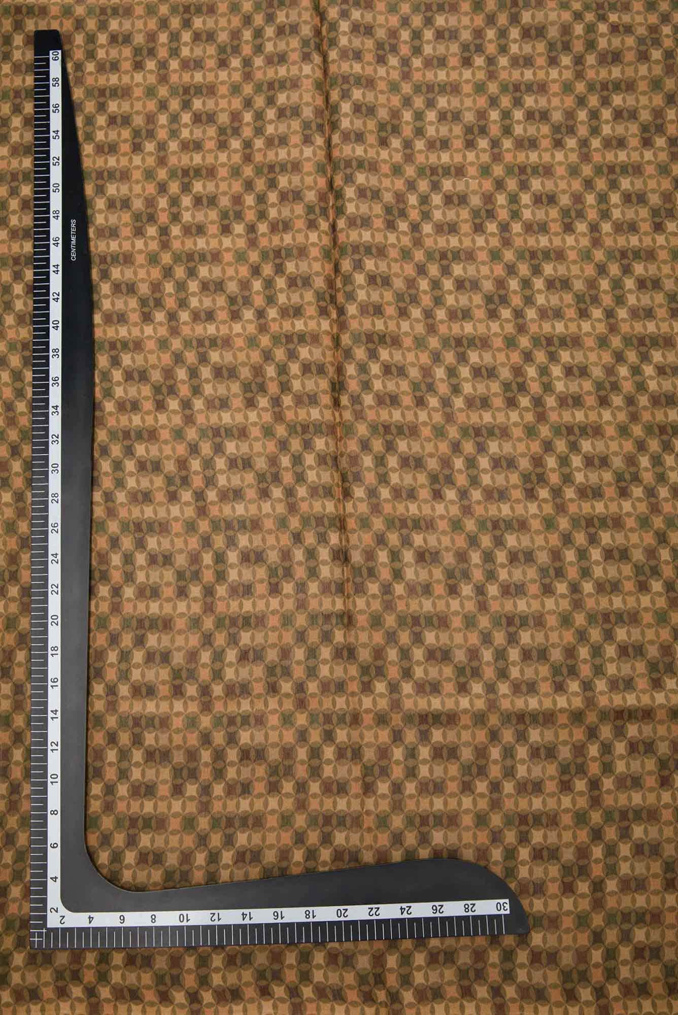Mustard Tussar Silk Dress Material
