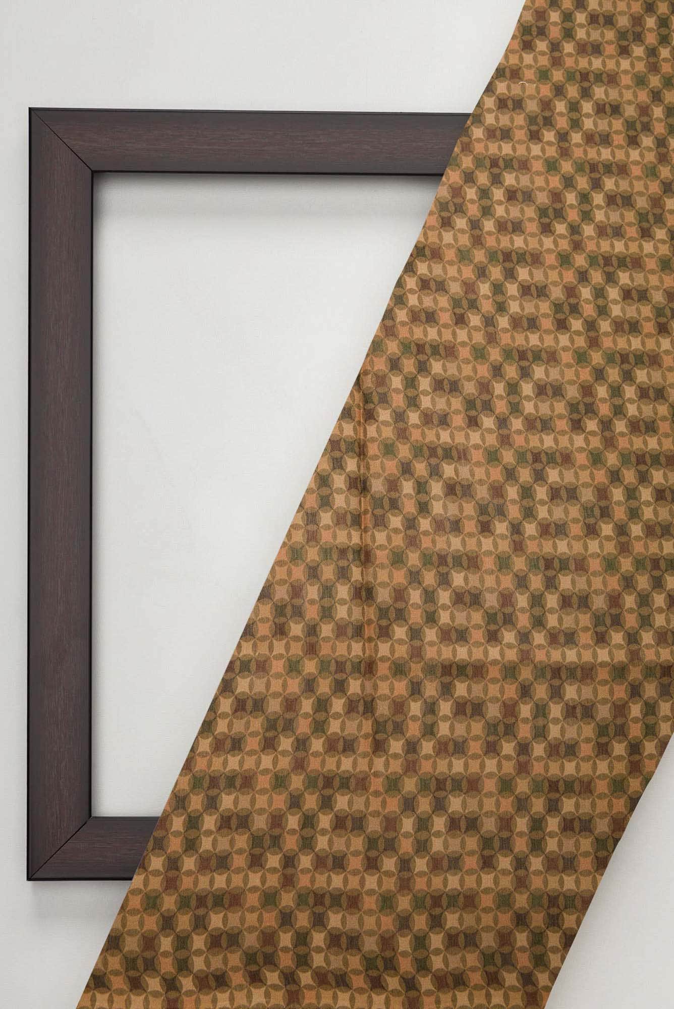 Mustard Tussar Silk Dress Material