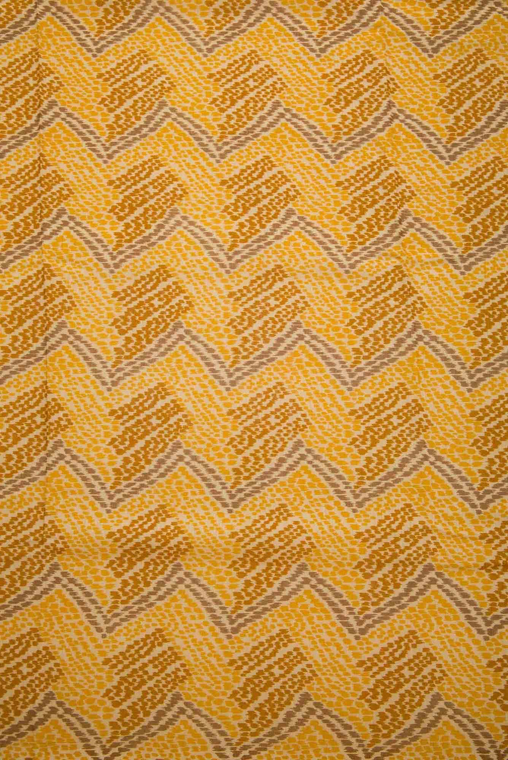 Mustard Chanderi Silk Dress Material