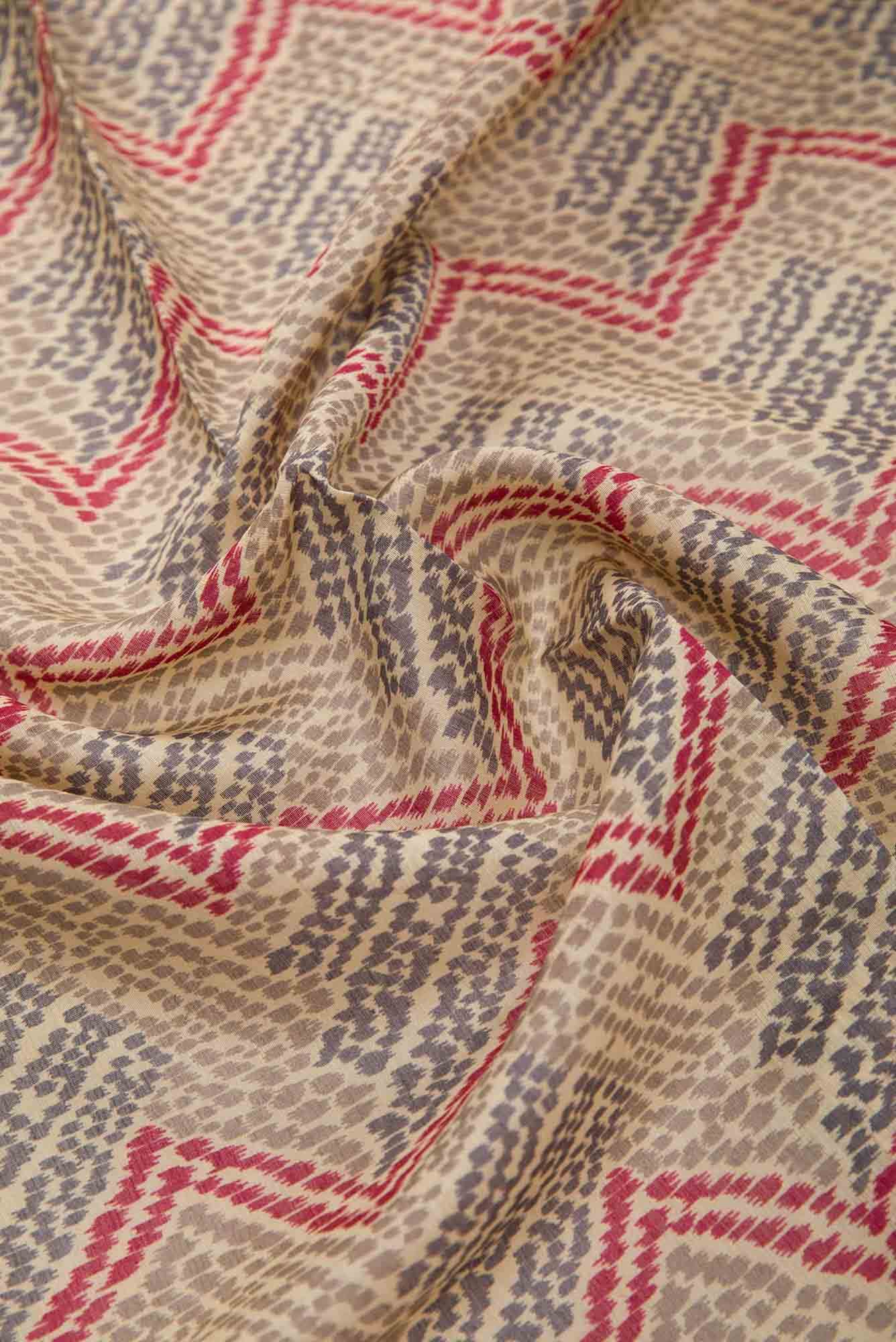 Sandal Chanderi Silk Dress Material