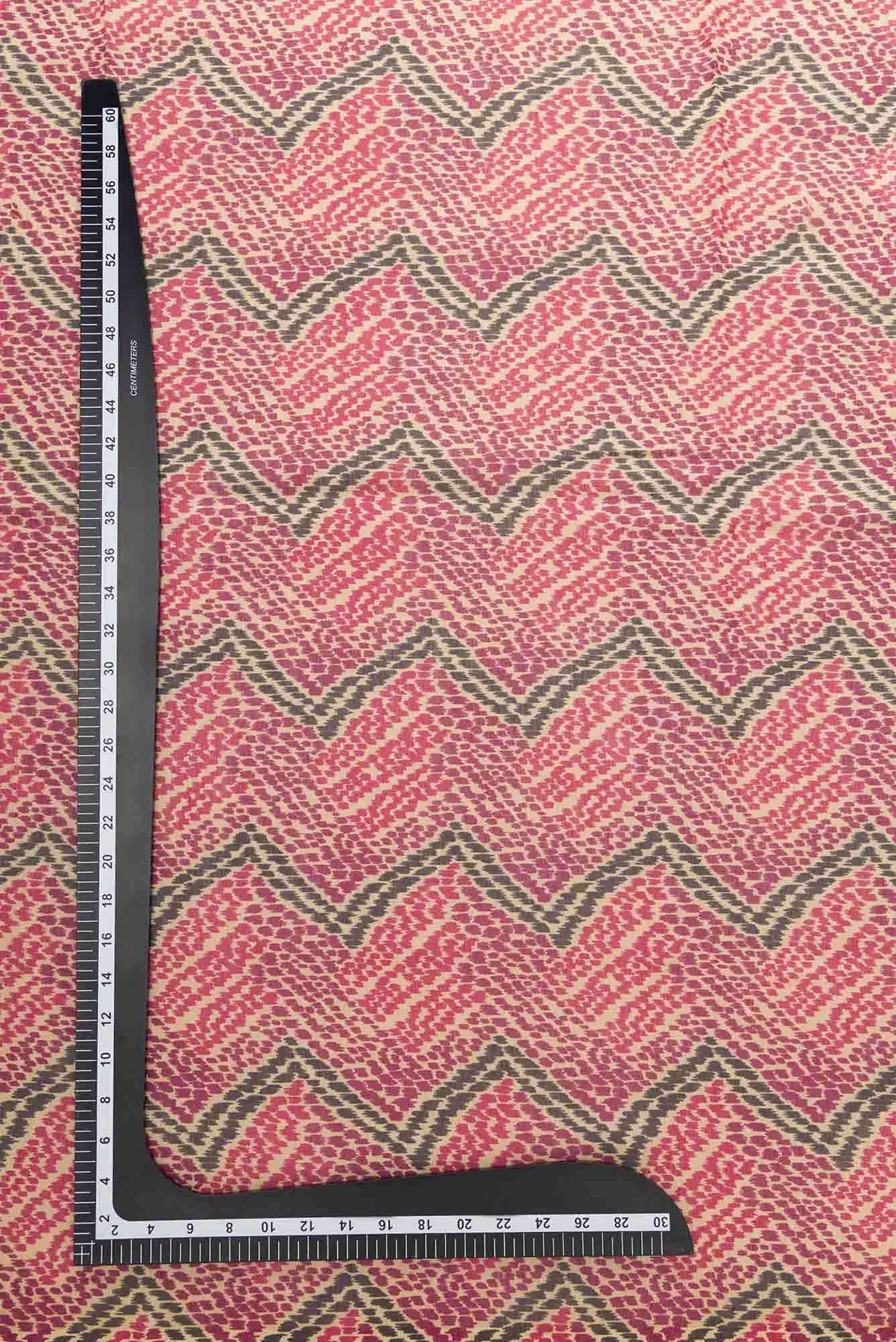 Sandal Tussar Silk Dress Material