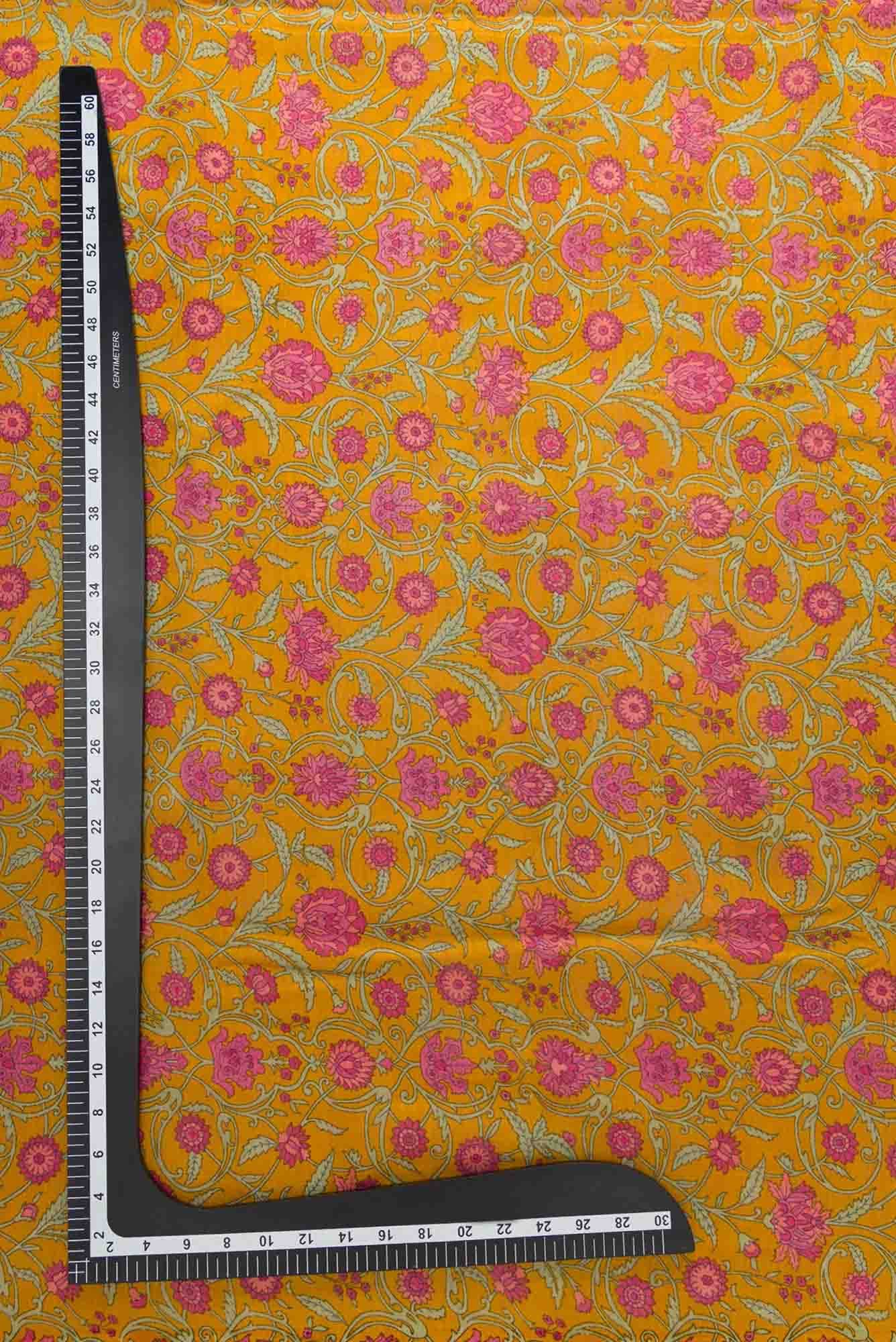 Mustard Tussar Dress Material