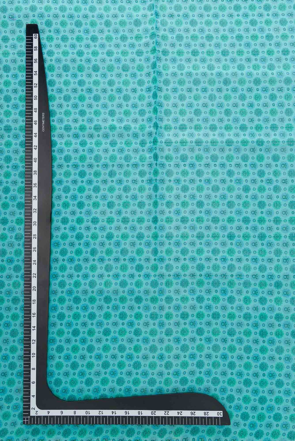 Blue Chanderi Silk Dress Material